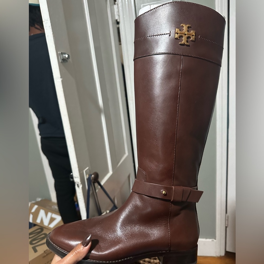 Tory Burch Everly Riding Boot 8 - Picture 2 of 5
